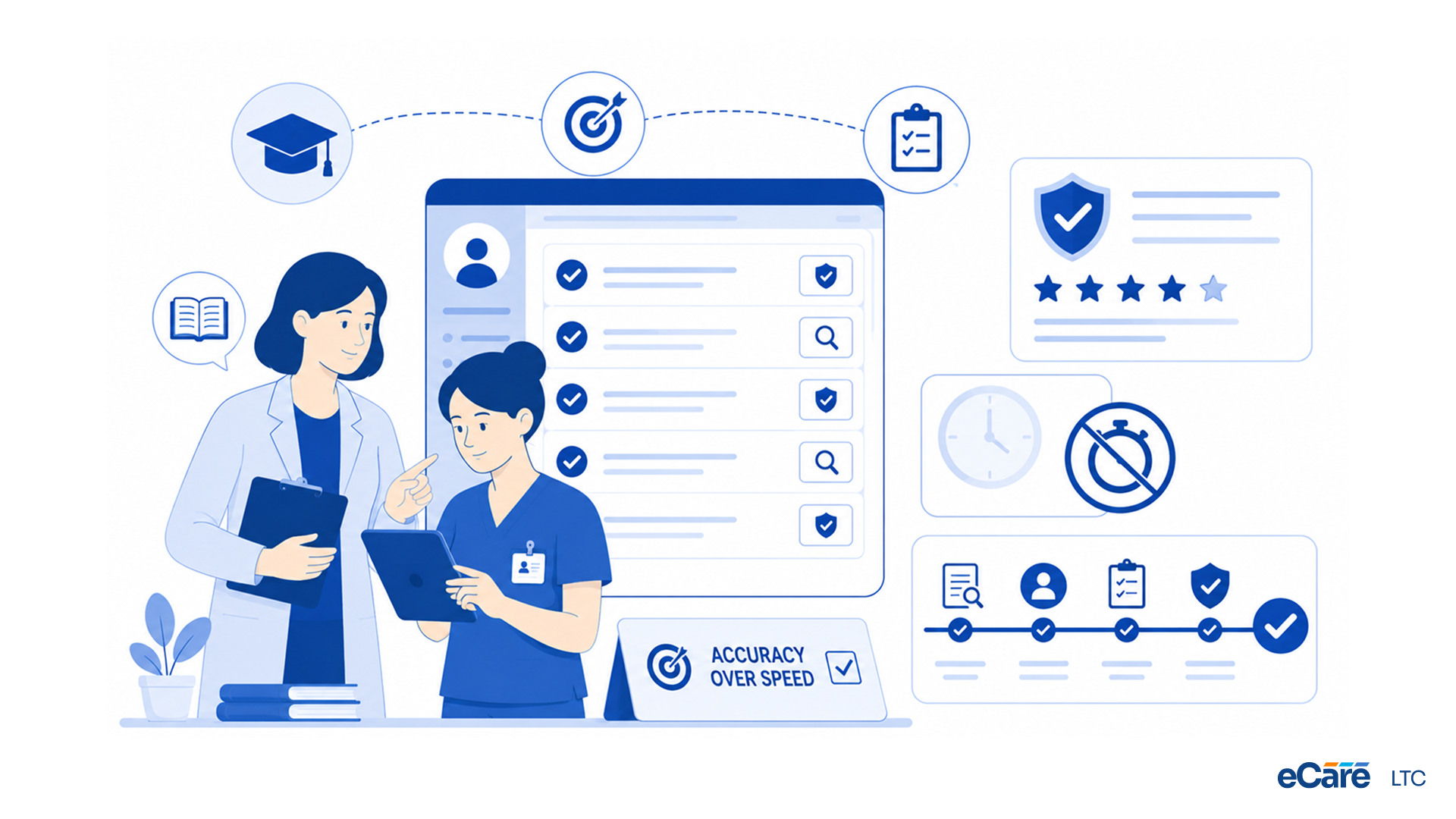 Training nursing staff for accuracy, not speed