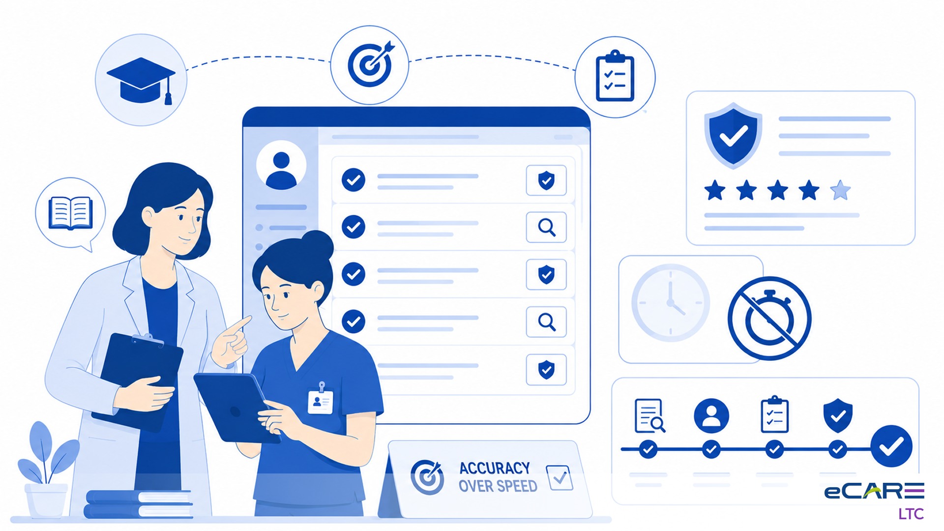 Training nursing staff for accuracy, not speed